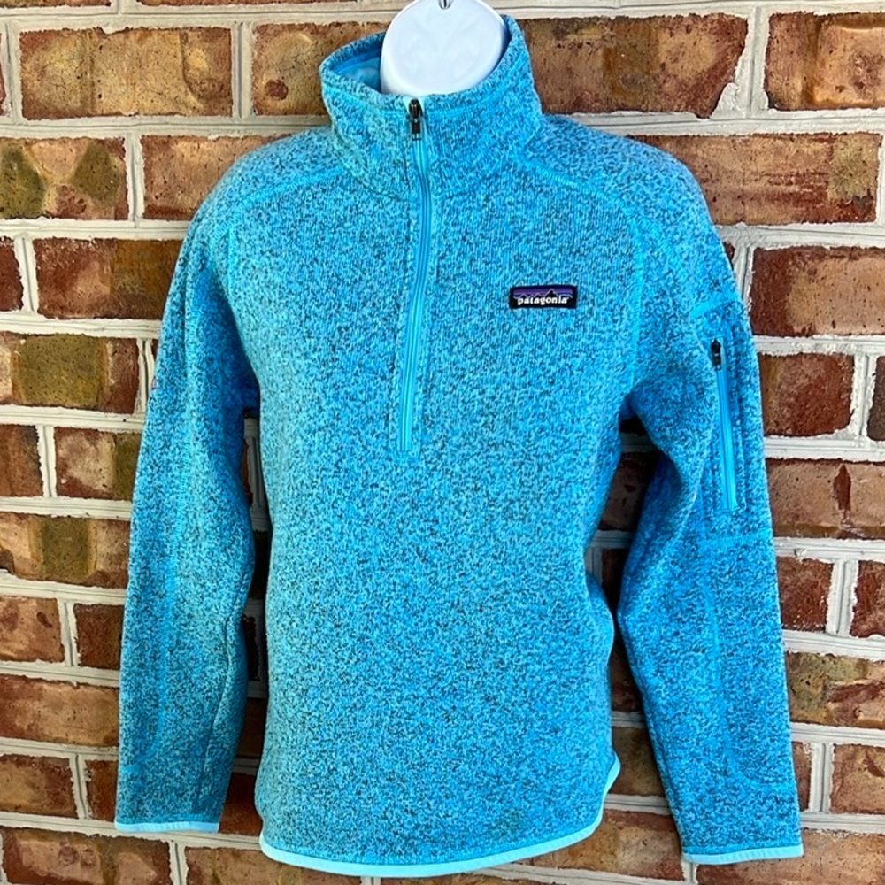 Park City Utah Patagonia Blue Ski & Snow Pullover Jacket w/ zip sleeve pocket M